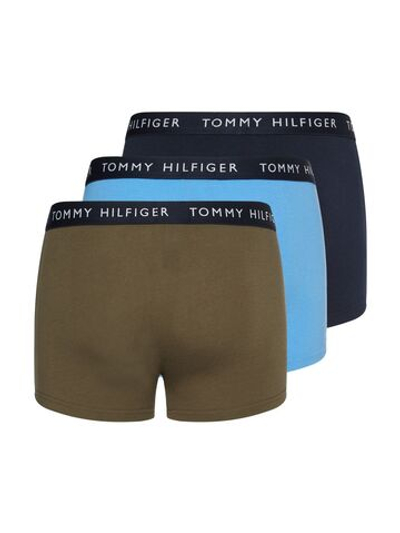 Мужские боксеры спортивные Tommy Hilfiger Trunk 3P - army green/hybrid blue/desert sky