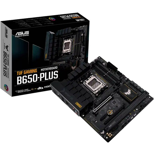 Материнская плата ASUS TUF GAMING B650-PLUS (AM5/AMD B650/4xDDR5/2xPCI-Ex16/3xM.2/SB7.1/HDMI/DisplayPort/ATX)
