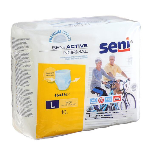 Впитывающие трусы Seni Active Normal L (100–135 см), 10 шт