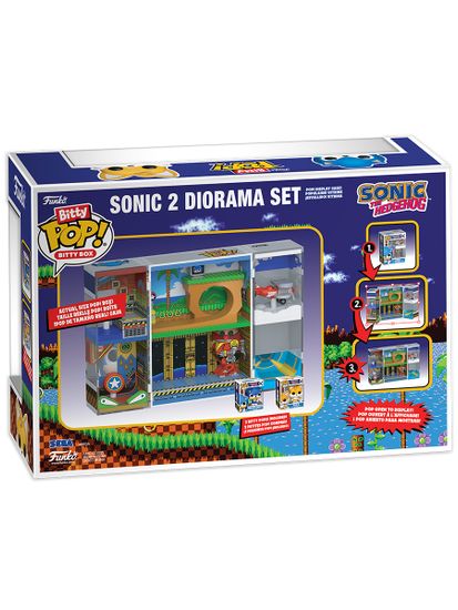 Набор Funko Bitty POP! Bitty Box Sonic the Hedgehog Sonic 2 Diorama Set+Sonic+Tails 93563