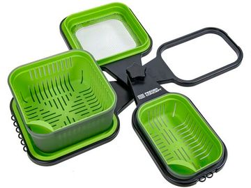 Коробки и аксессуары рыболовные для прикормки и насадки с подставкой FC FEEDER BAIT BOX SET 12 предметов набор