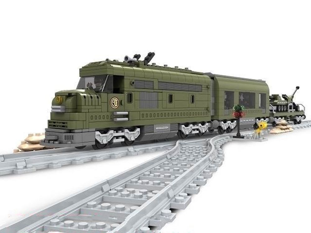 25003/236081/Конструктор "Военный эшелон" 764 дет. в/к 54, 5*42, 5*7 см/12