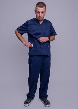 Топ мужской MedicLine т.синий
