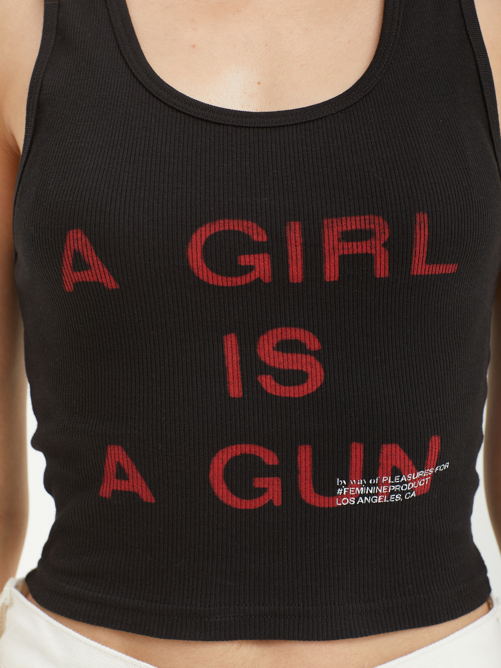 Женская Майка Girl Is A Gun