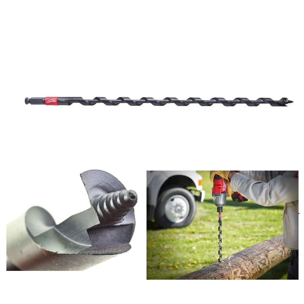 Сверло спиральное по дереву Impact Linemans 16 x 460 мм хвостовик 11 мм Hex GEN II Milwaukee 48136756