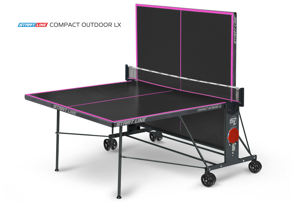 Стол теннисный Compact-2 LX Всепогодный 6 black