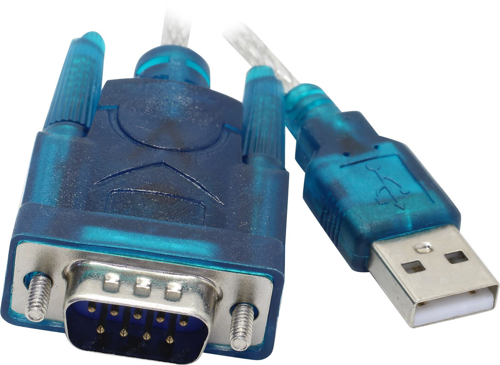 Exegate <EX-UAS-0.8> Кабель-адаптер USB AM -> COM9M  0.8м  <EX284950RUS>