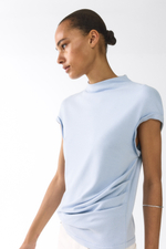 Тонкий трикотажный топ с драпировкой - H&M