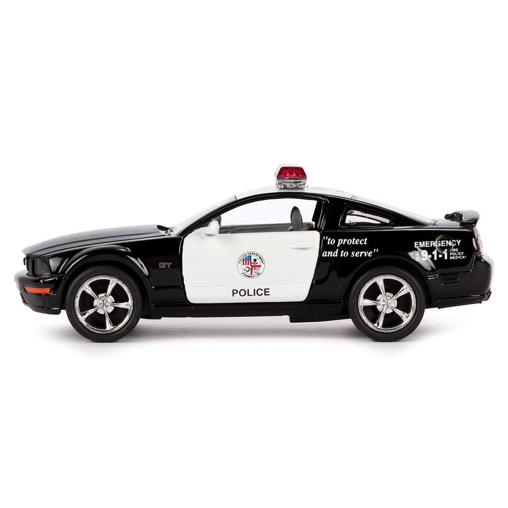 Модель ин. мет. "Ford Mustang GT Полиция" открыв. двери KT5091PD (Kinsmart)
