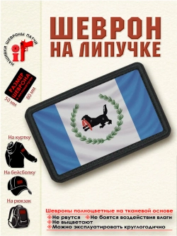 Шеврон на липучке Флаг и Герб Иркутской области. dtf