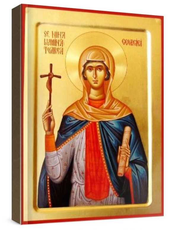 Нина, равноапостольная (рукописная икона)