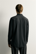 РУБАШКА REGULAR FIT ИЗ РЕЛЬЕФНОЙ ТКАНИ — ZARA · 7545/500