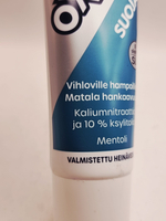OXYGENOL зубная паста Suoja Pro без SLS, с фтором и вкусом ментола 75 мл (из Финляндии)