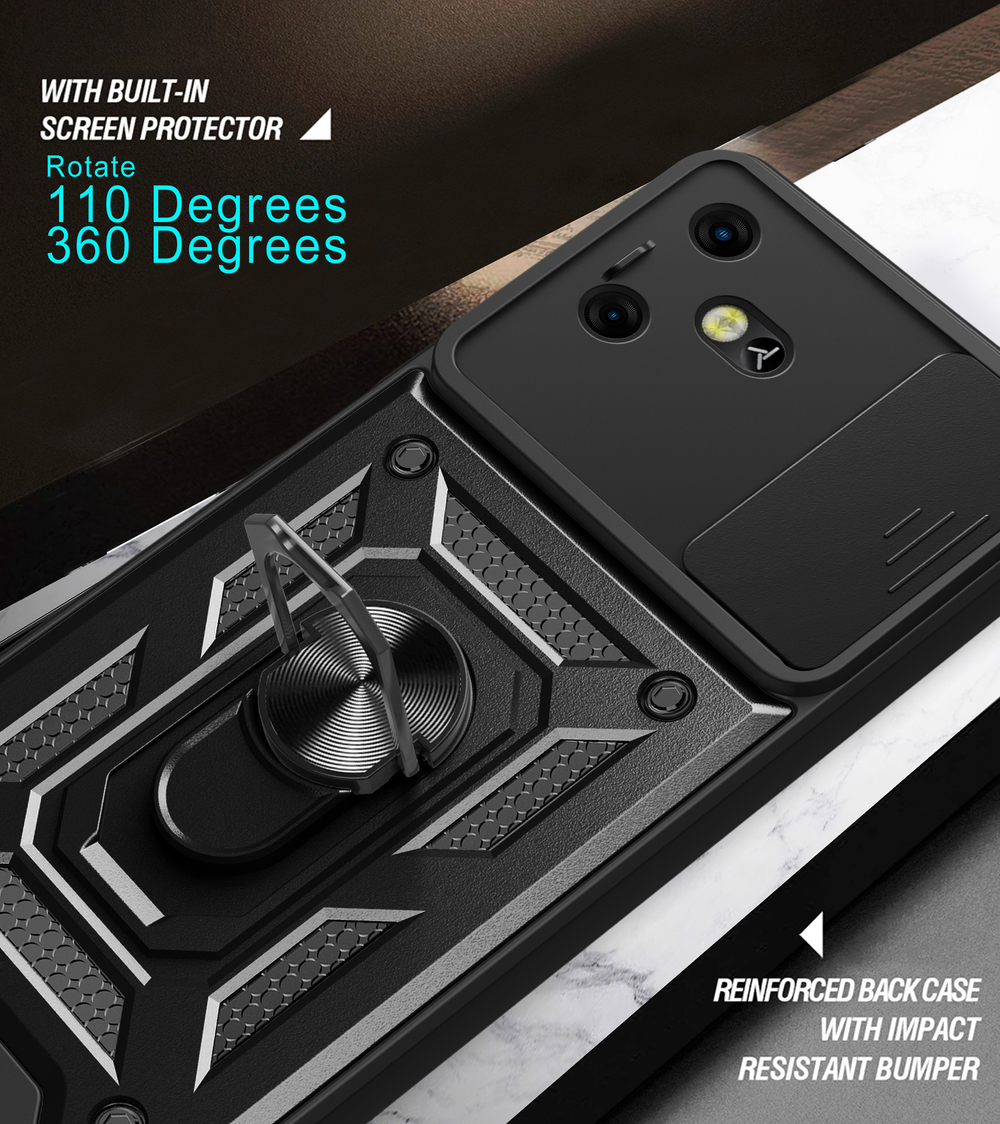 Чехол с кольцом Bumper Case для Tecno Pova 3
