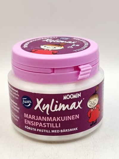 Fazer Xylimax Moomin Пастилки с ксилитом для зубов, Лесные ягоды 85 г (из Финляндии)