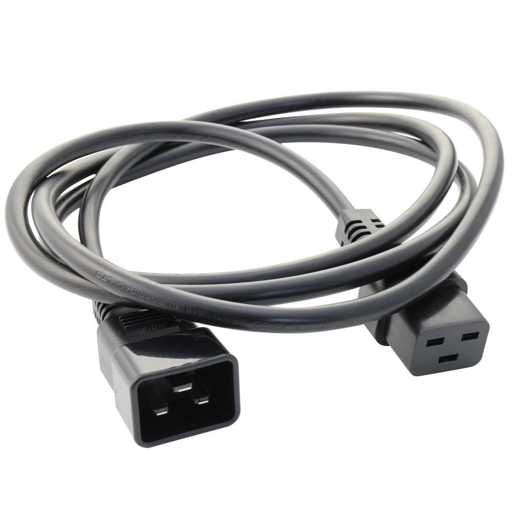 Кабель питания ДКС, IEC 60320 С19 - IEC 60320 C20, 3 м, сечение 3 x 2,5мм