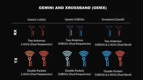 Передающий модуль Radiomaster Nomad Gemini Xrossband ELRS micro/nano 1 Вт двойной 2.4 ГГц и 900 МГц