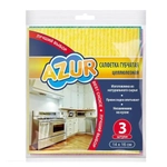 Салфетка губчатая AZUR 3шт. (15см)
