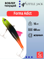 Воблер LITTLE JACK Forma Adict 68mm #03, Тонущий (Sinking)