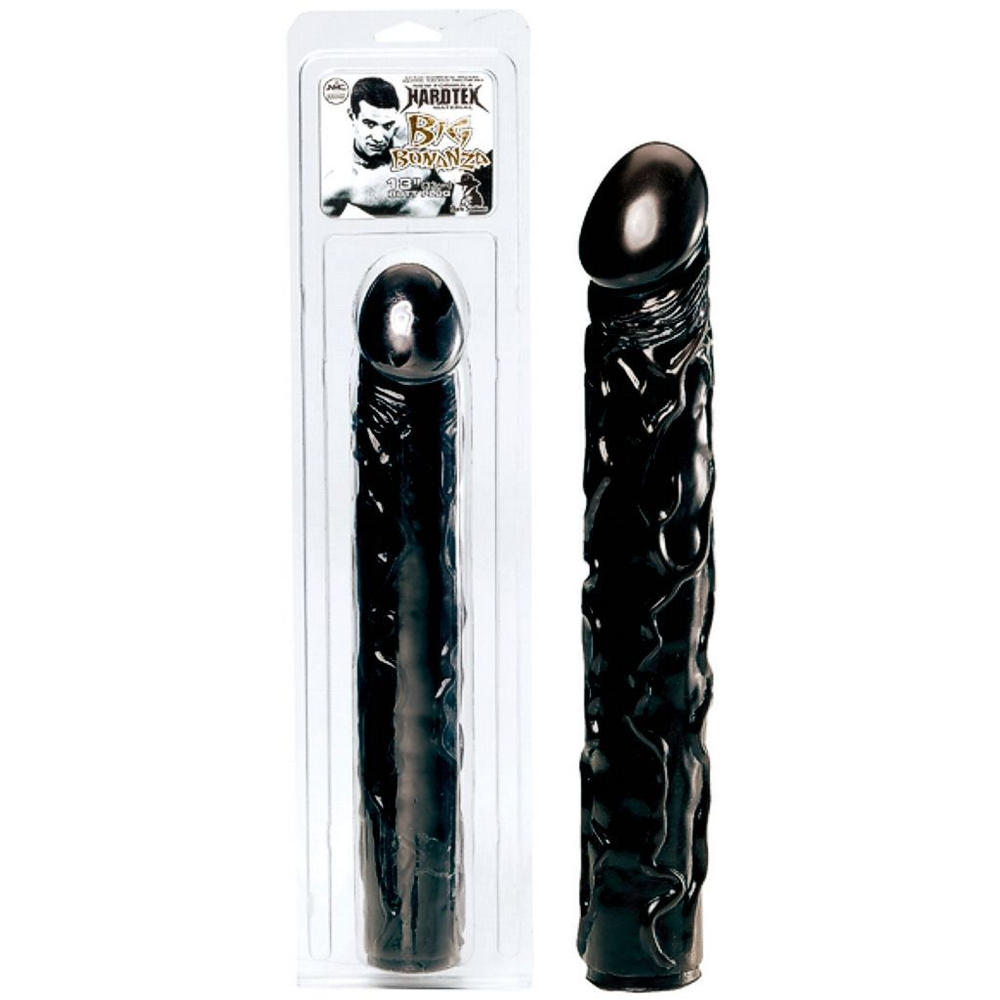 Чёрный фаллоимитатор BIG BONANZA 13 BLACK BUTT PLUG - 33 см. (Цвет: черный)