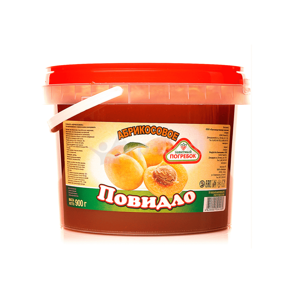 Повидло ТМ Заветный погребок со вкусом Абрикоса 900г