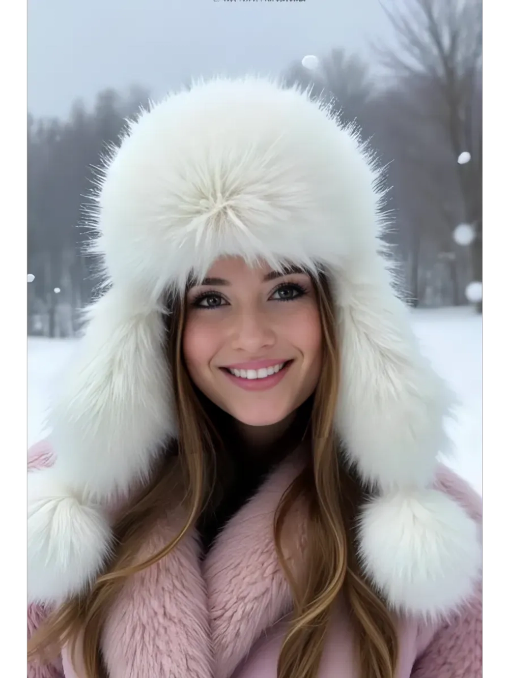 шапка ушанка зимняя меховая с флисом теплая стильная