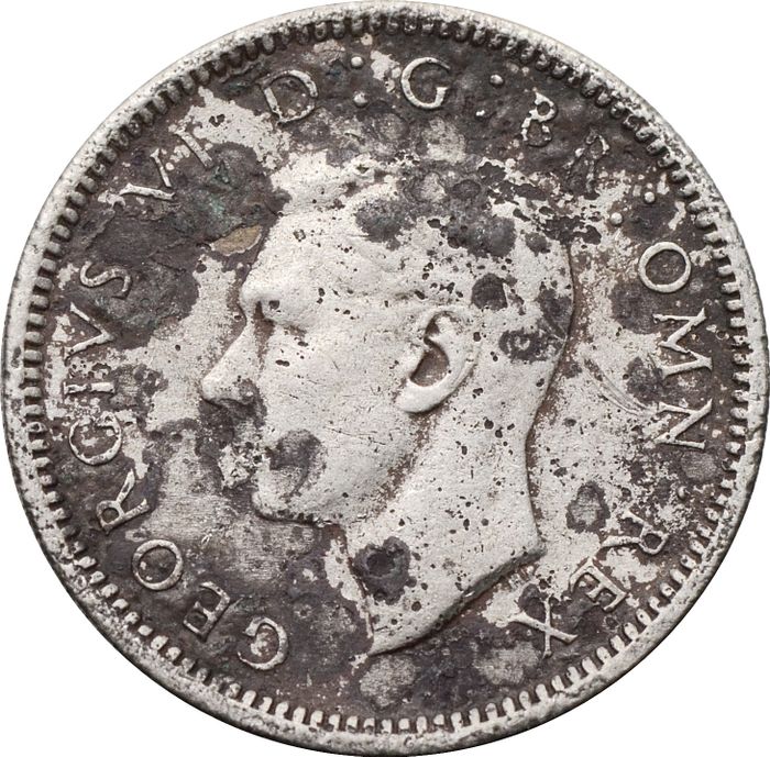 6 пенсов 1947 Великобритания F