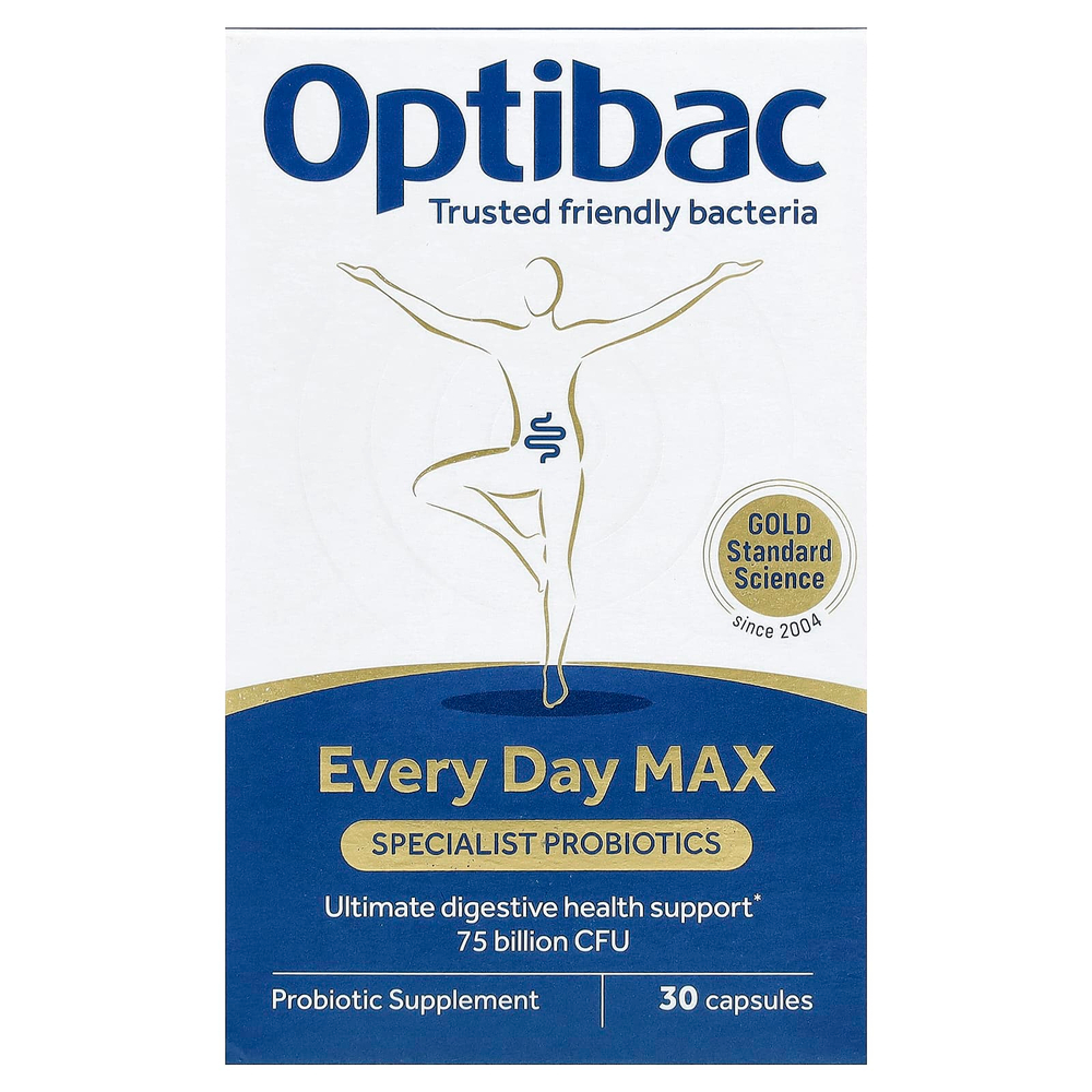 Optibac, Every Daily Max, 30 капсул