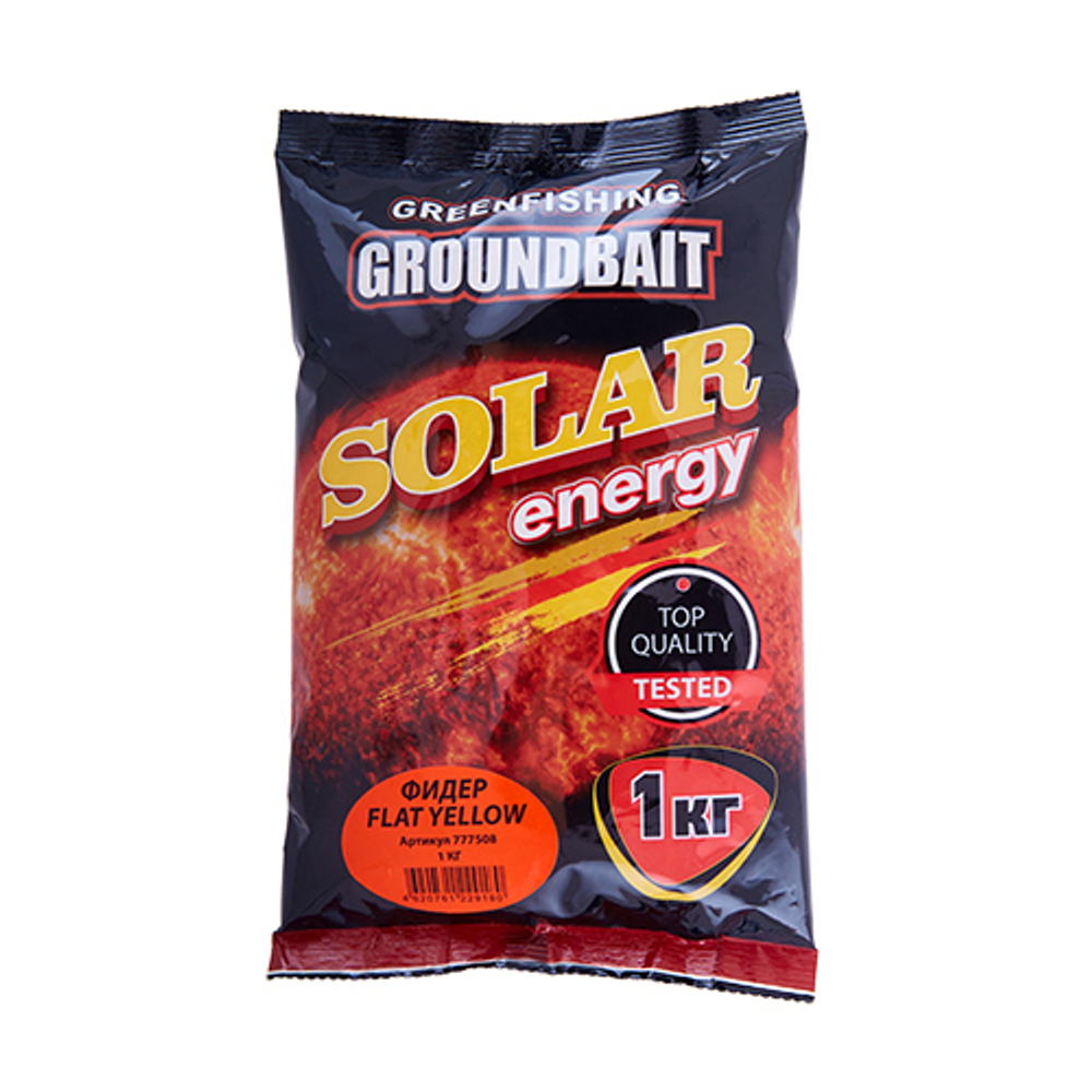 Прикормка GF Solar Energy 1кг Фидер Flat Yellow