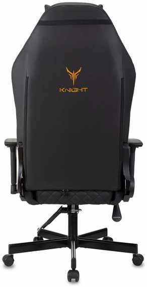 Кресло игровое Knight Rampart черный ромбик экокожа с подголов. крестов. металл