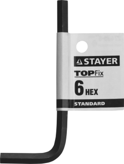 STAYER STANDARD, 6 мм, имбусовый ключ (27405-6)