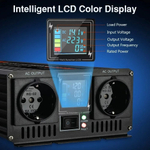 Инвертор 12V-220V 5000W черно-красный чистый синус Moexsiac