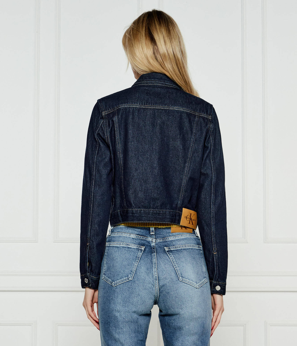 Джинсовая куртка Calvin Klein Jeans - темно-синий(J20J225066)