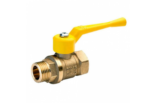 Кран шаровой N/P59 для ГАЗА 3/4" ВР/ВР ручка-рычаг, латунный VALFEX 11Б27фтМ