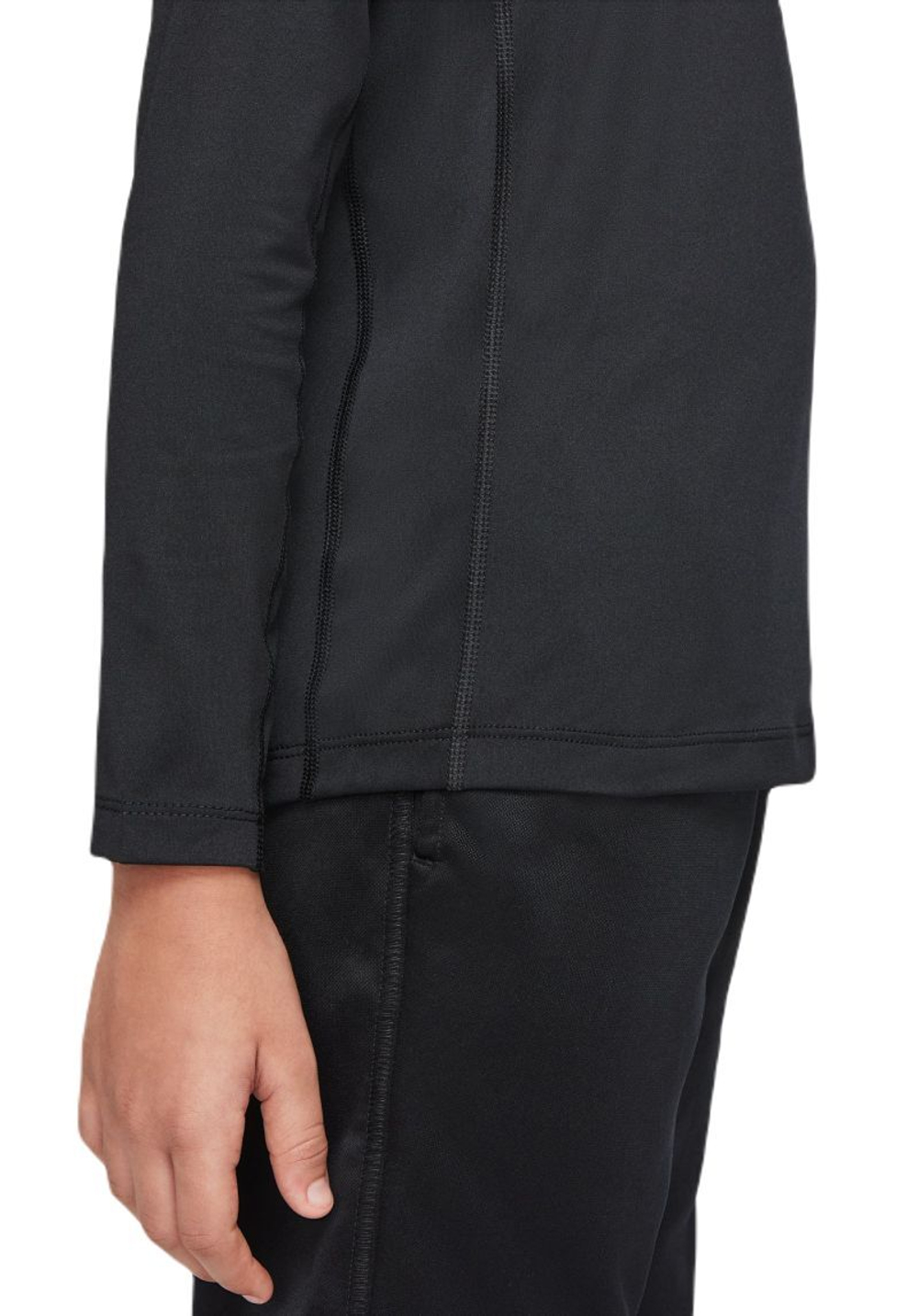 Футболка для мальчика теннисная Nike Pro Dri-FIT Long Sleeve Top - черный