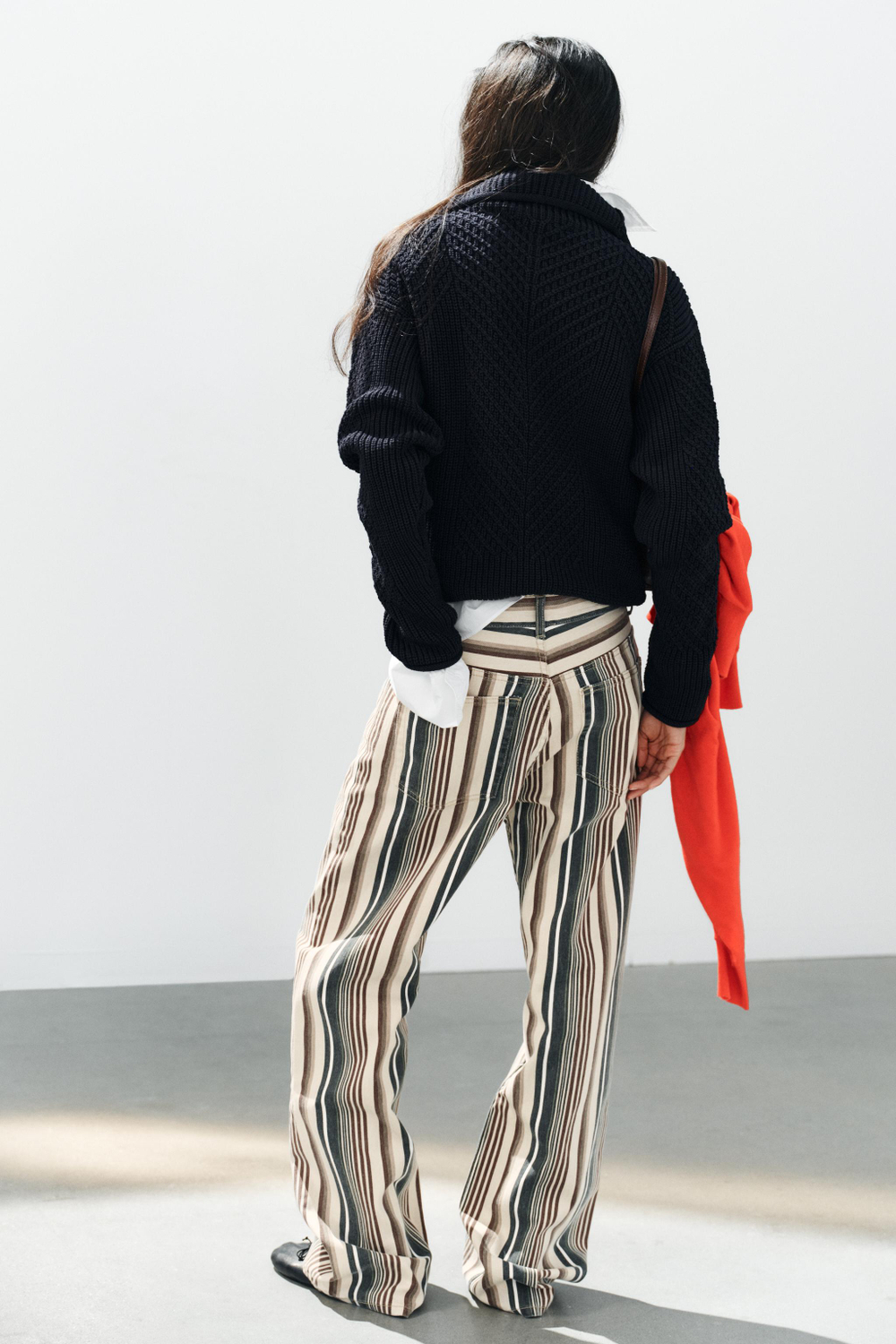 ДЖИНСЫ TRF BOYFRIEND СО СРЕДНЕЙ ПОСАДКОЙ В ПОЛОСКУ — ZARA