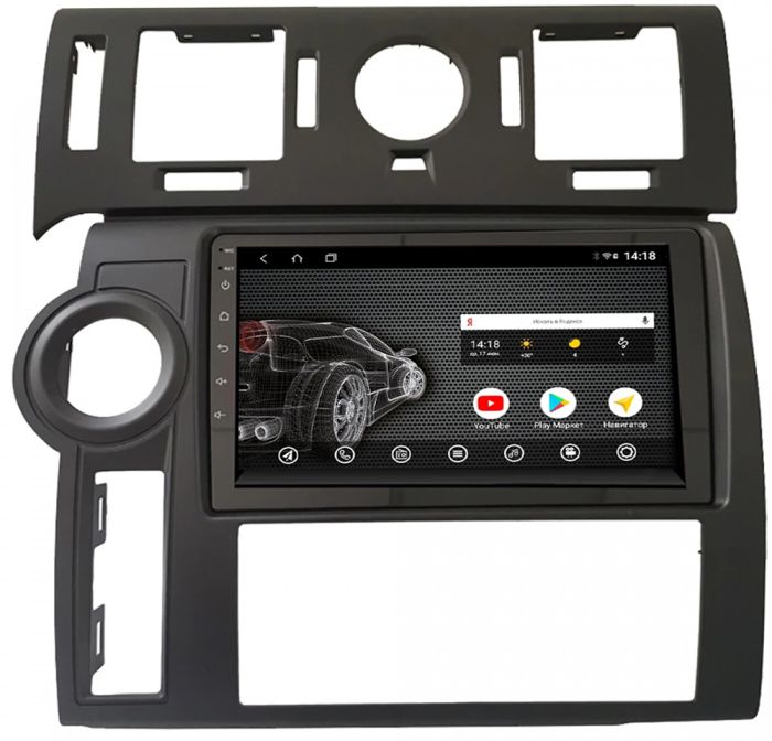 Магнитола для Hummer H2 2002-2009 (рамка черная) - AK467R9-MTK Android 10