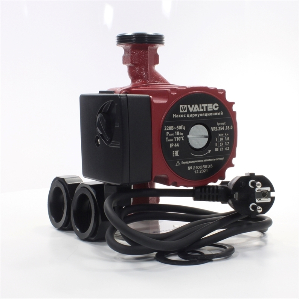 Насос циркуляционный Valtec VRS 258.18 (1х220В; 0,15кВт), с гайками