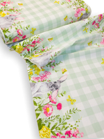 4м. Ткань скатерть дорожка на стол "Весеннее тепло", 100% хлопок, плотн- 226, шир.-50 см, отрез 50 х400 см "Дорожка" арт.61