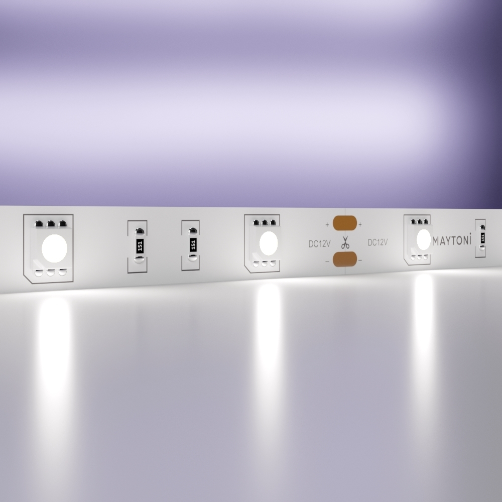 Светодиодная лента Maytoni 12В 5050 7,2Вт/м 6000K 5м IP20