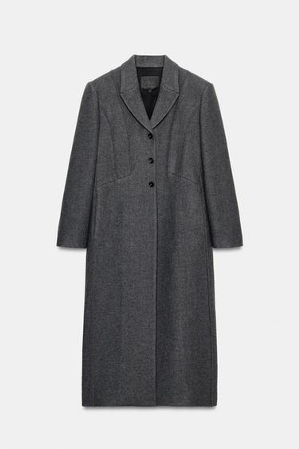 Мантеко шерстяной пальто, облегающий силуэт, ZW COLLECTION LIMITED EDITION