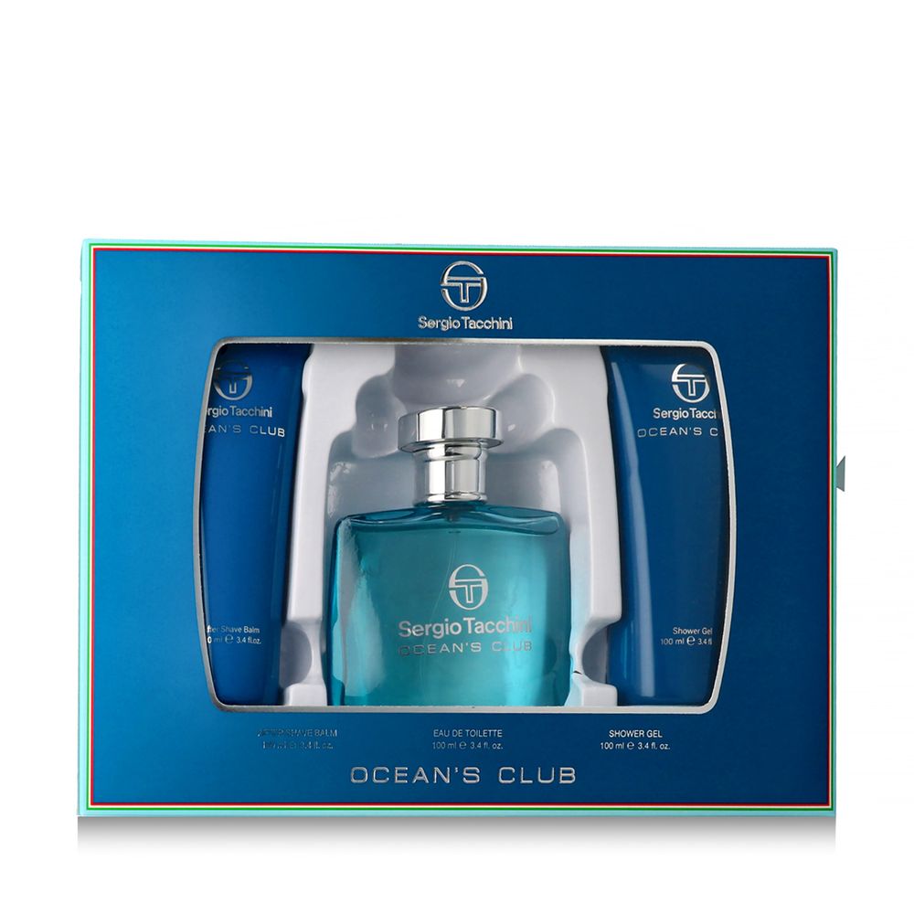Sergio Tacchini Ocean's Club EDT 100 ml + ASB 100 ml + SG 100 ml (man) 1 pcs