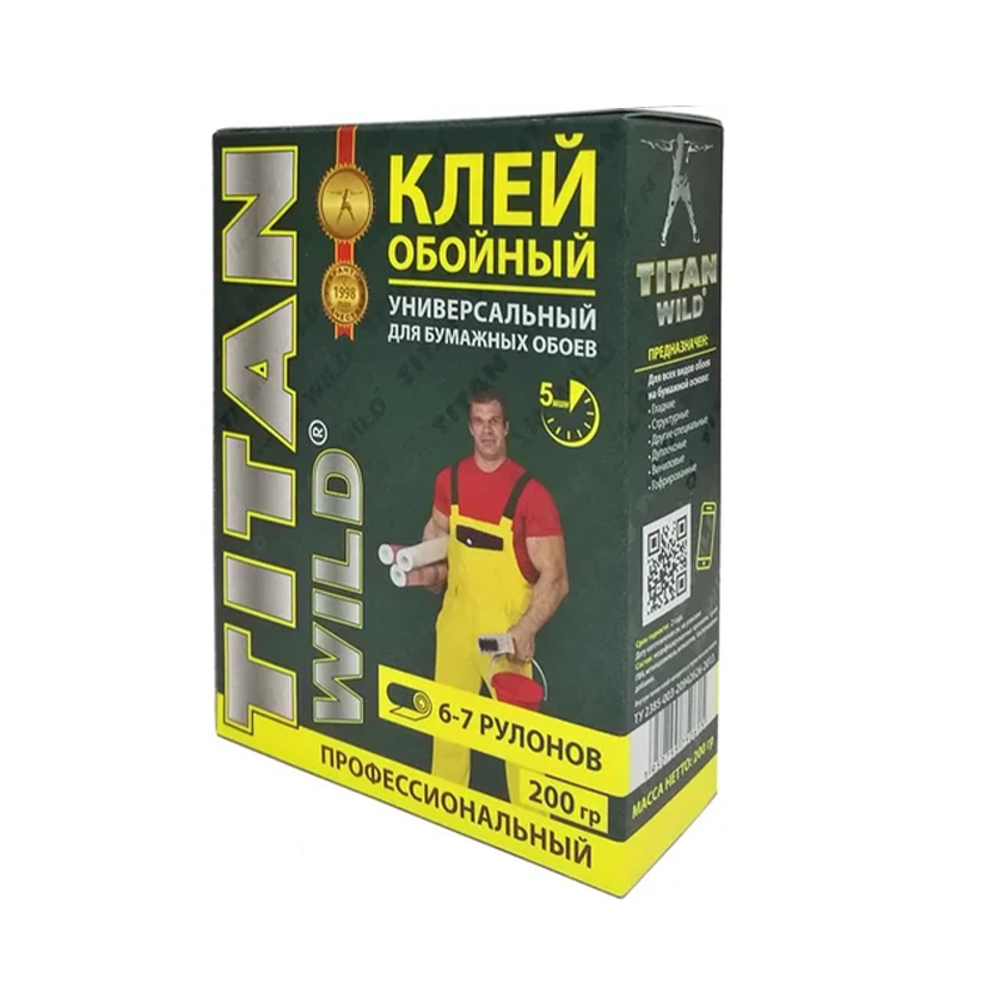 Клей обойный Titan Wild универсал. 0,2кг Клей обойный Titan Wild универсал. 0,2кг
