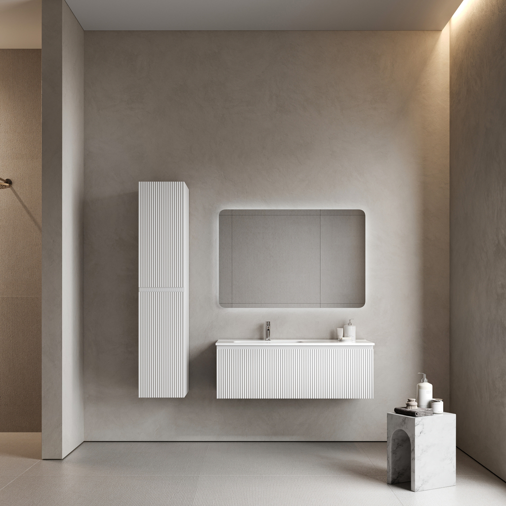 Тумба подвесная Sancos Snob R 1.0 с одним ящиком 1195х445х406, Bianco, SNR1.0120LW, арт. SNR1.0120LW