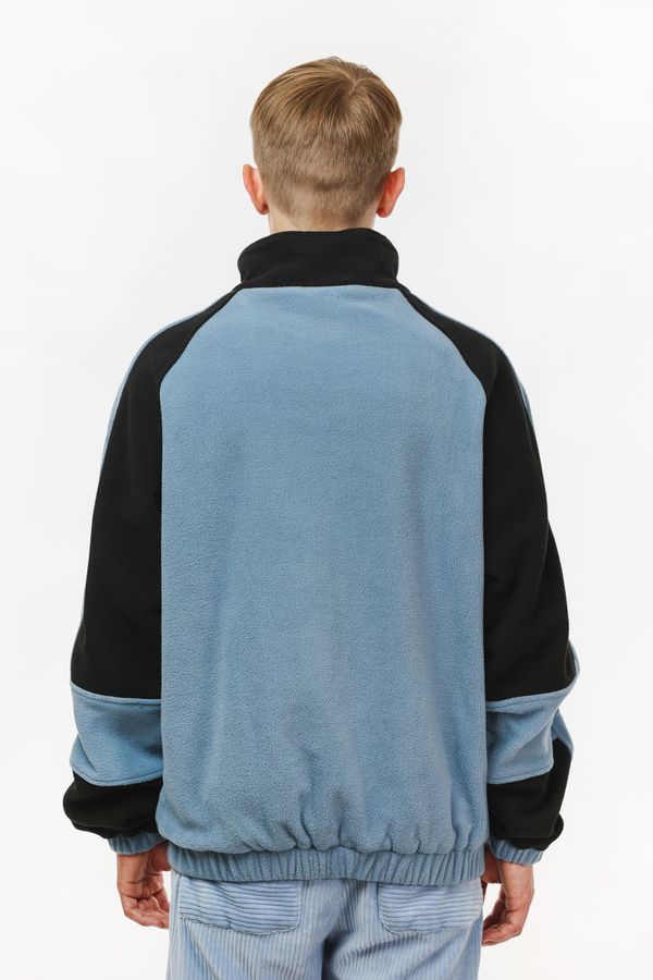 Толстовка Turbo fleece пыльно-синий/черный - фото 2
