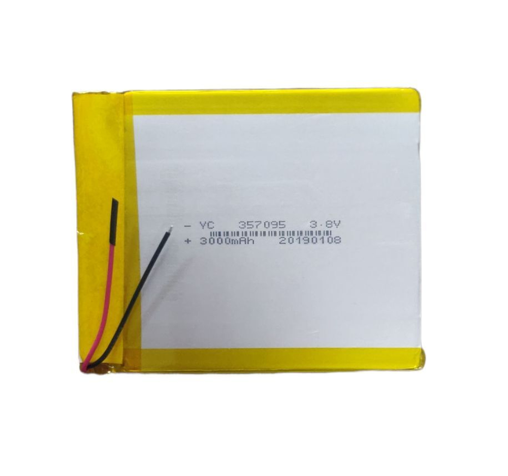 Аккумуляторная батарея универсальная 357095 3,7v Li-Pol 3000 mAh (3.5*67*82 mm)АКБ аккумулятор для планшета электронной книги