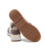 Кожаные кроссовки allie trainer Michael Kors - кремовый(43H3ALFS1B)