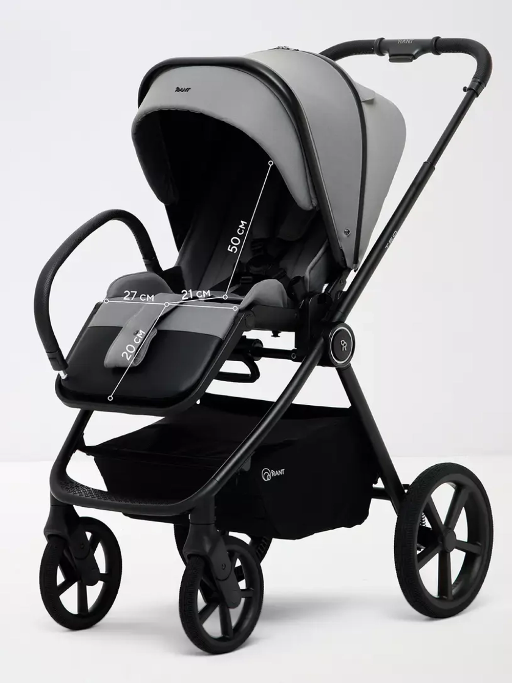 Коляска детская RANT "TEO soft" (2в1) RA121 Grey