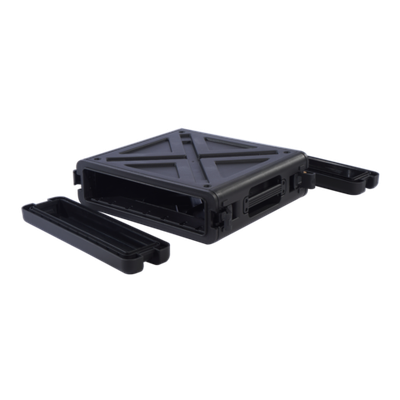 Ударопрочный пластиковый Рэковый кейс 2 юнита KZCASE@RACK2U