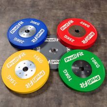 Диск профессиональный обрезиненный (цветной) D51 мм PROFI-FIT 10 кг